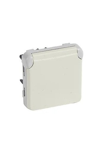 LEGRAND Steckdose (SL) 1-fach IP44 Feuchtraum Mo dular Plexo 55 weiß