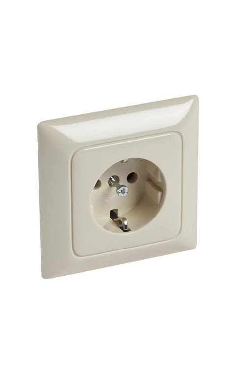 LEGRAND Steckdose (SL) 1-fach volle Platte Creo mandelweiß