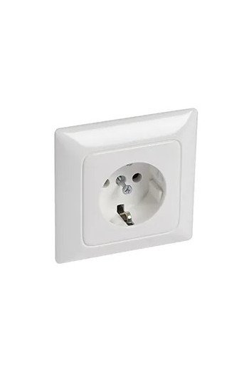 LEGRAND Steckdose (SL) 1-fach volle Platte Creo ultraweiß