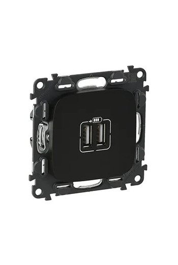 LEGRAND Valena Allure USB-Ladedose 2400mA Farbe: Schwarz