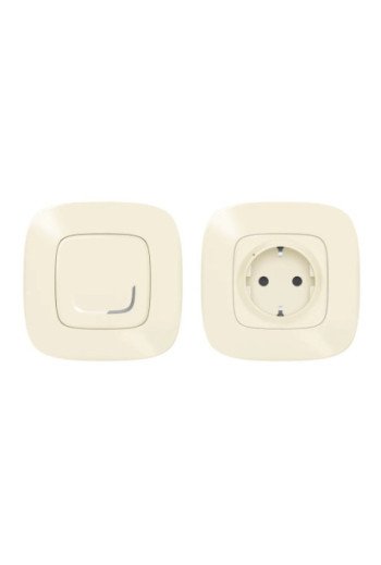 LEGRAND Valena Allure with Netatmo STAND-ALONE-S ET Steckdose + Sender Farbe: Mandelweiss