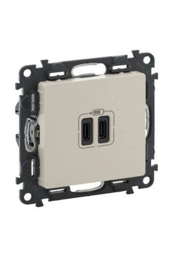 LEGRAND Valena Life 2XUSBc 2-modulig 3A Farbe: M andelweiß