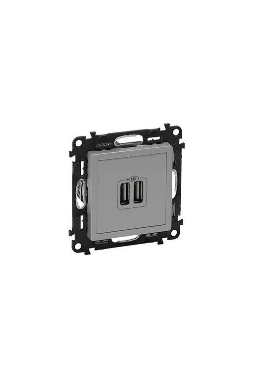 LEGRAND Valena Life USB-Ladedose 2400mA Farbe: A luminium