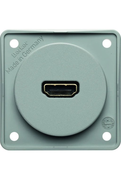 BERKER INTEGRO High Definition Steckdose grau matt