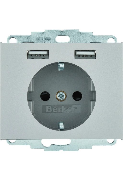 BERKER K.5 SSD mit 2fach USB 2