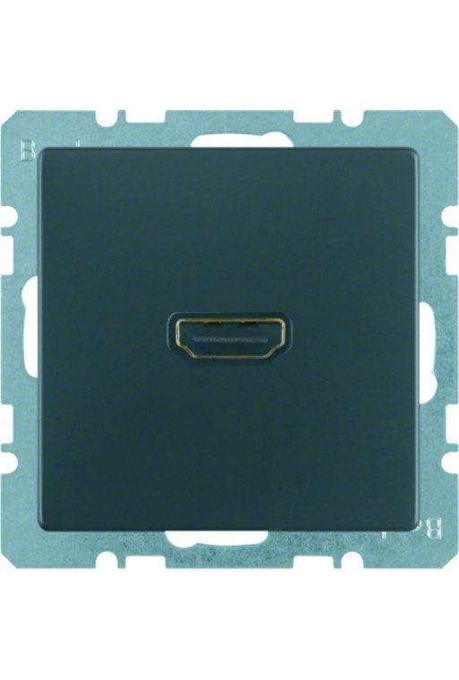 BERKER Q.x High Definition Steckdose anthrazit samt