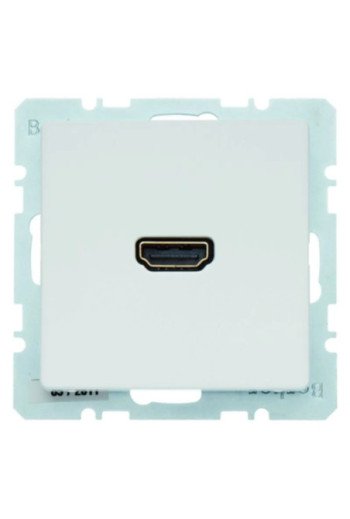 BERKER Q.x High Definition Steckdose polarweiß samt
