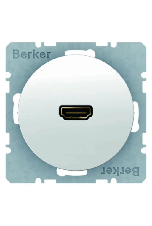 BERKER R.x High Definition Steckdose 90° polarweiß glänzend