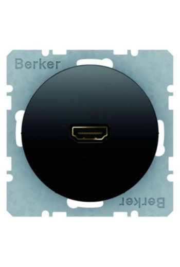 BERKER R.x High Definition Steckdose schwarz glänzend