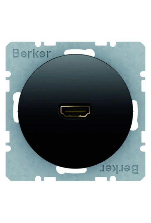 BERKER R.x High Definition Steckdose schwarz glänzend