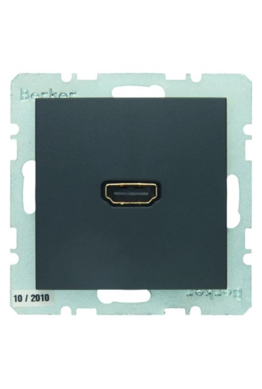 BERKER S.1/B.x Steckdose HDMI anthrazit matt