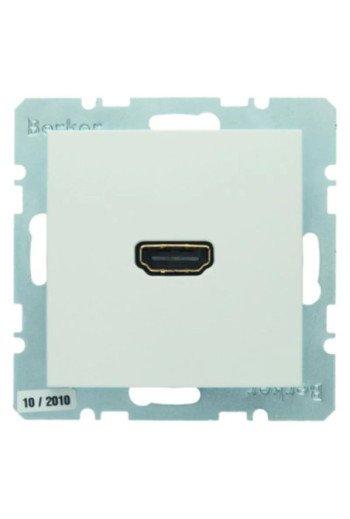 BERKER S.1/B.x Steckdose HDMI polarweiß glänzend