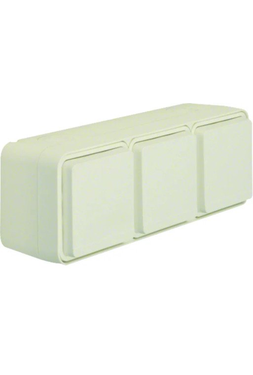 BERKER Steckd. SCHUKO 3f. waager. m. Klappd. AP 
