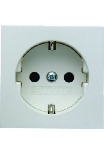 BERKER Steckdose SCHUKO mit erhöhtem Berührungs schutz S.1/B.3/B.7 polarweiß matt