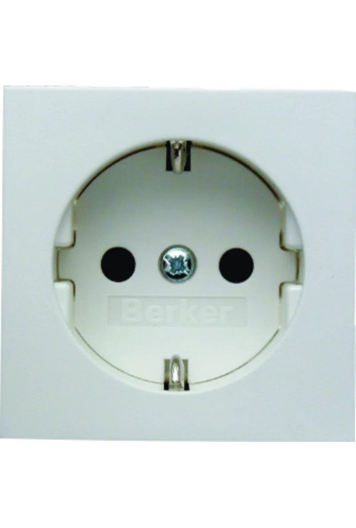 BERKER Steckdose SCHUKO mit erhöhtem Berührungs schutz S.1/B.3/B.7 polarweiß matt