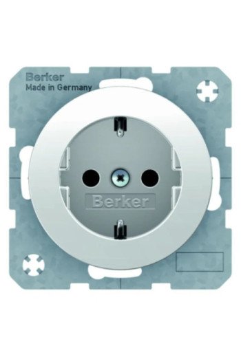 BERKER Steckdose SCHUKO R.1/R.3 polarweiß