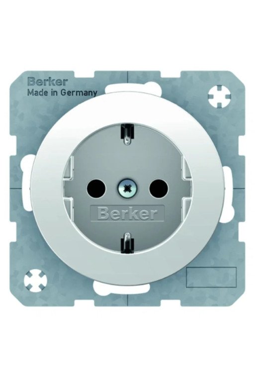 BERKER Steckdose SCHUKO R.1/R.3 polarweiß
