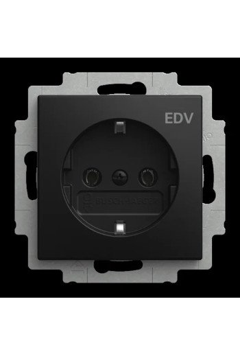 BUSCH-JAEGER SCHUKO® Steckdosen-Einsatz mit Aufdruck "EDV" Busch-balance® SI