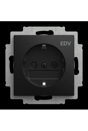 BUSCH-JAEGER SCHUKO® Steckdosen-Einsatz mit Aufdruck "EDV" Safety+ Busch-balance® SI