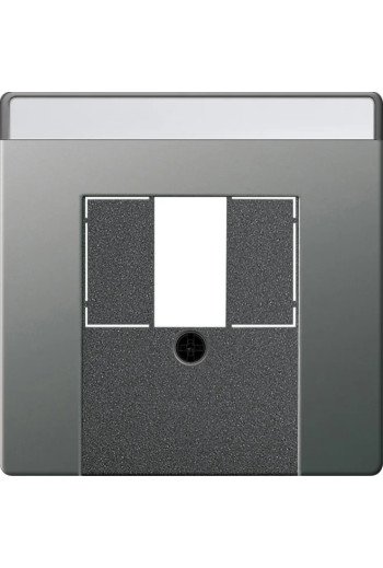 GIRA Abd. BSF TAE USB System 55 edelstahl