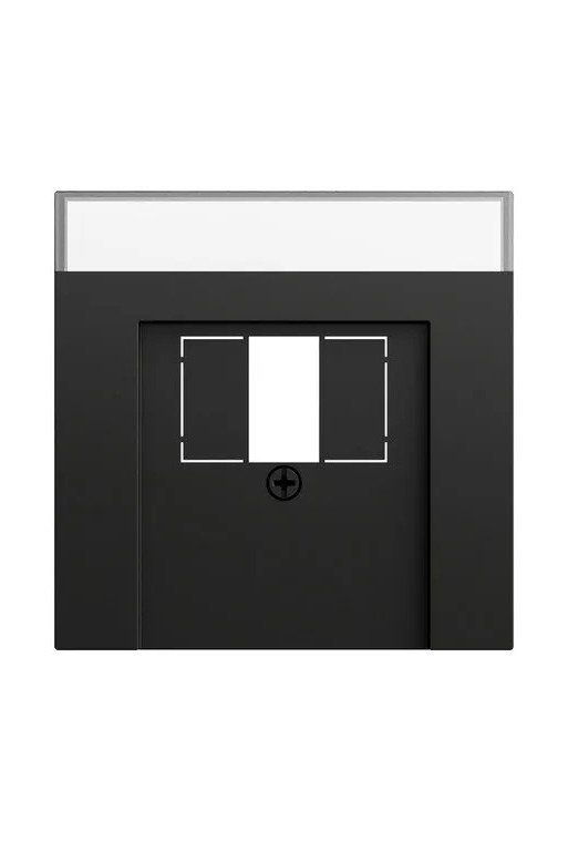GIRA Abd. BSF TAE USB System 70 Schwarz m(lac k.)