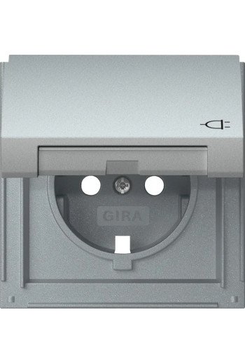 GIRA Abd. SCHUKO-Steckd. KD Gira TX_44 F Alu