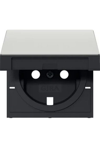 GIRA Abd. SCHUKO-Steckd. KD System 55 Edelstahl(lack.)