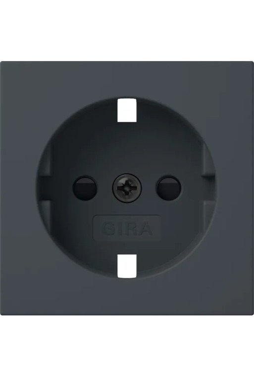 GIRA Abd. SCHUKO-Steckd. SH System 55 Anthrazit
