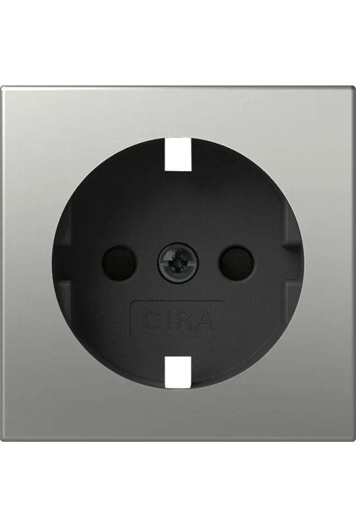 GIRA Abd. SCHUKO-Steckd. SH System 55 Edelstahl
