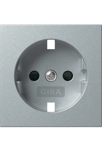 GIRA Abd. SCHUKO-Steckd. SH System 55 F Alu