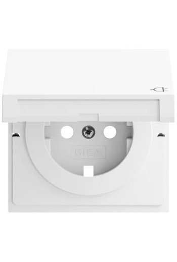 GIRA EZ-TL: Abd. SCHUKO-Steckd. KD System 70 Reinweiß m(lack.)