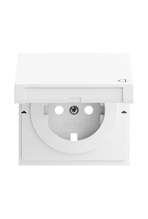 GIRA EZ-TL: Abd. SCHUKO-Steckd. KD System 70 Reinweiß m(lack.)