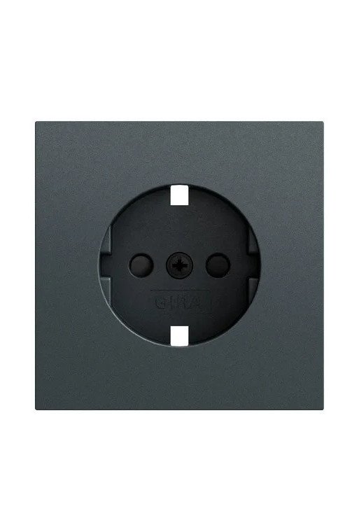 GIRA EZ-TL: Abd. SCHUKO-Steckd. SP System 70 Anthrazit(lack.)