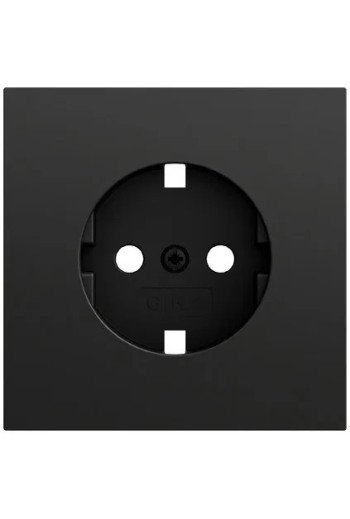 GIRA EZ-TL: Abd. SCHUKO-Steckd. System 70 Sch warz m(lack.)