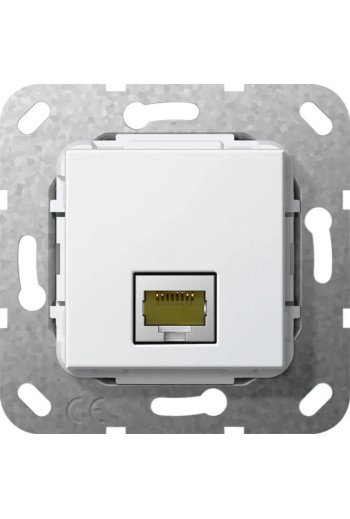 GIRA MJ RJ45 Cat.6A 10 Gbit Einsatz Reinweiß