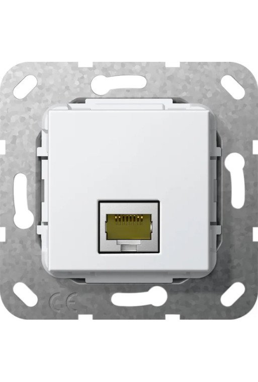 GIRA MJ RJ45 Cat.6A 10 Gbit Einsatz Reinweiß