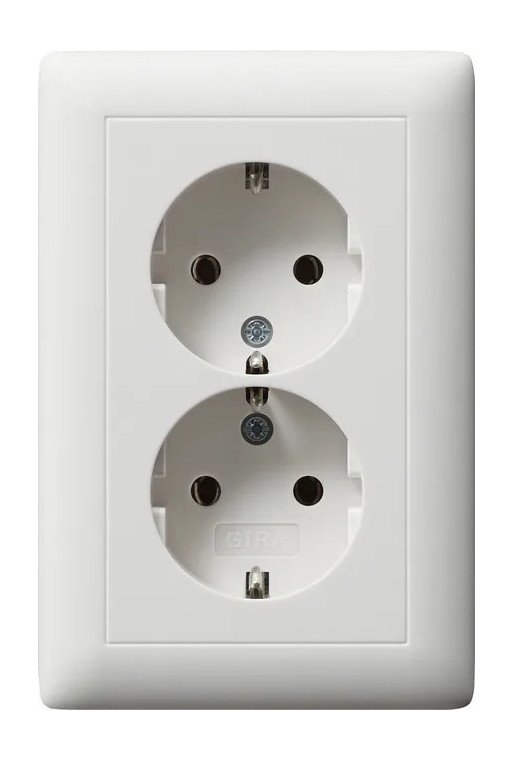 GIRA SCHUKO 2f Vollpl. f. Gerätedose 1