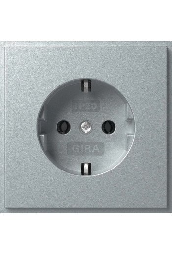 GIRA SCHUKO (IP20) Gira TX_44 F Alu
