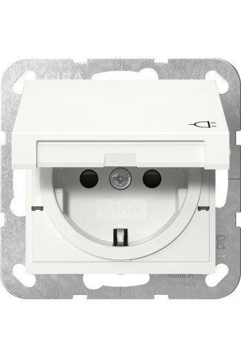 GIRA SCHUKO KD + SH System 55 Reinweiß