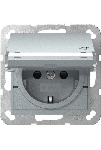 GIRA SCHUKO KD BSF + SH System 55 F Alu