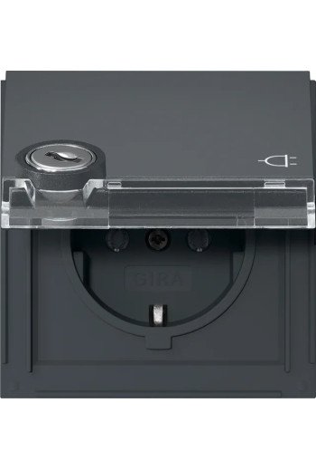 GIRA SCHUKO KD Schloss sortiert + BSF Gira TX _44 Anthrazit