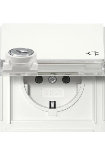 GIRA SCHUKO KD Schloss sortiert + BSF Gira TX _44 Reinweiß