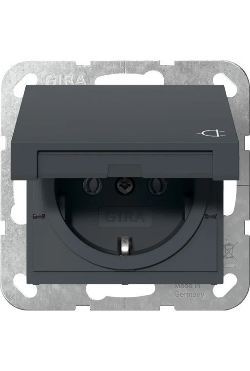 GIRA SCHUKO KD System 55 Anthrazit