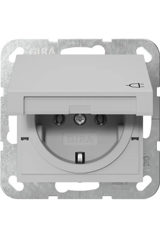 GIRA SCHUKO KD System 55 Grau m