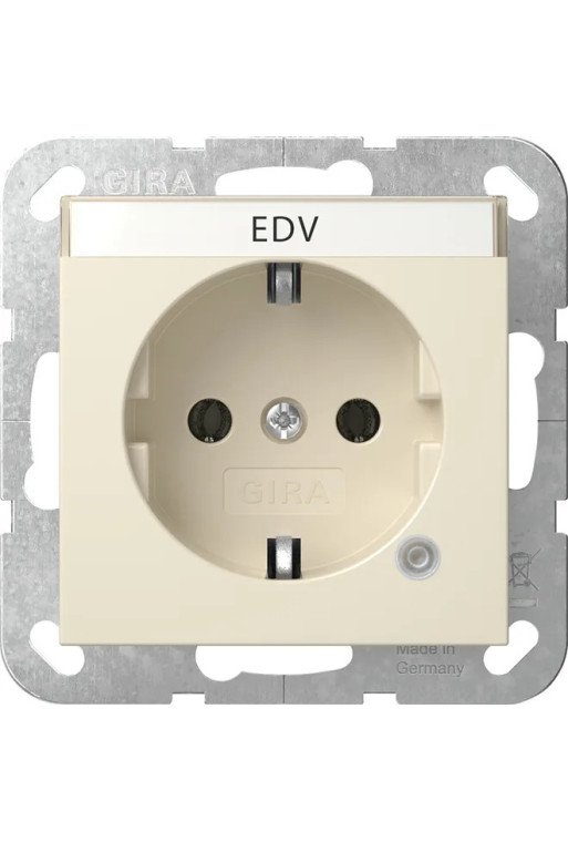GIRA SCHUKO Kontroll + BSF System 55 Cremewei ß