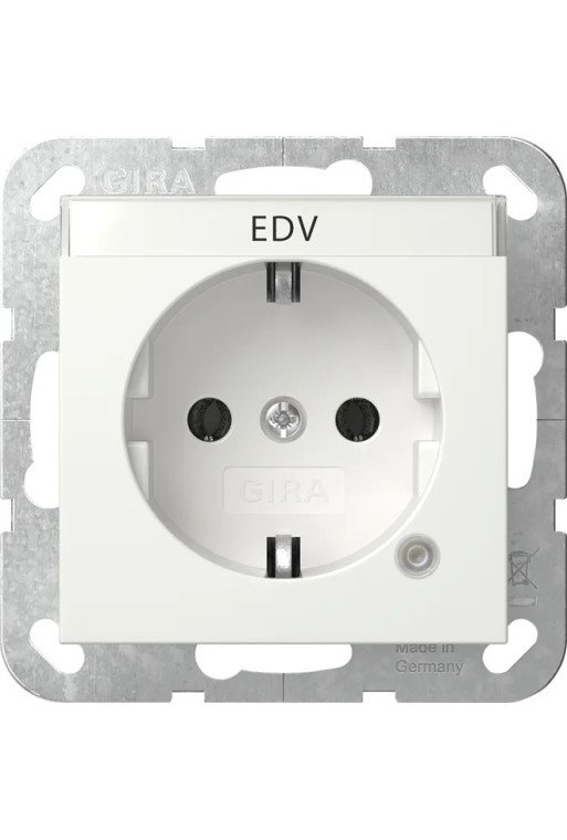 GIRA SCHUKO Kontroll + BSF System 55 Reinweiss