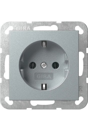 GIRA SCHUKO o.Kr. System 55 F Alu