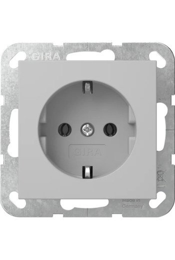 GIRA SCHUKO o.Kr. System 55 Grau m