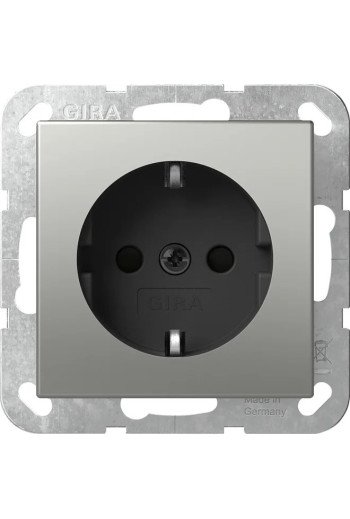 GIRA SCHUKO SH SRK System 55 Edelstahl