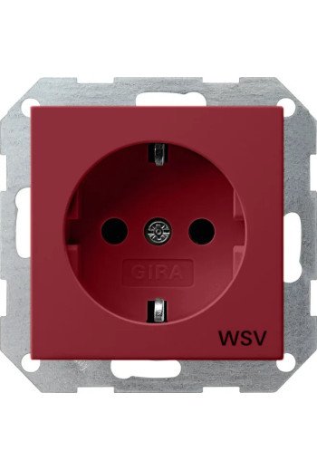 GIRA SCHUKO Steckdose mit Aufdruck WSV System 55